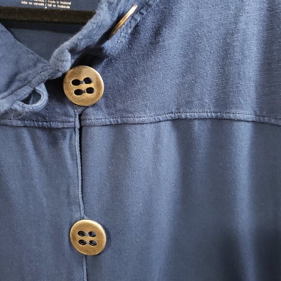 Neon Buddha * Blue Long Jacket Lagenlook * Sz S - Picture 5 of 9